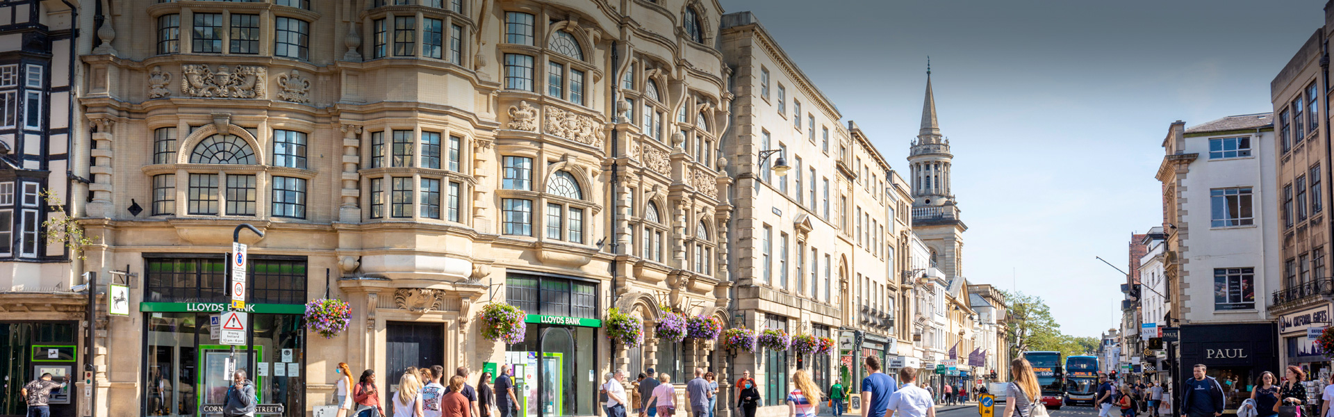 A busy central Oxford location